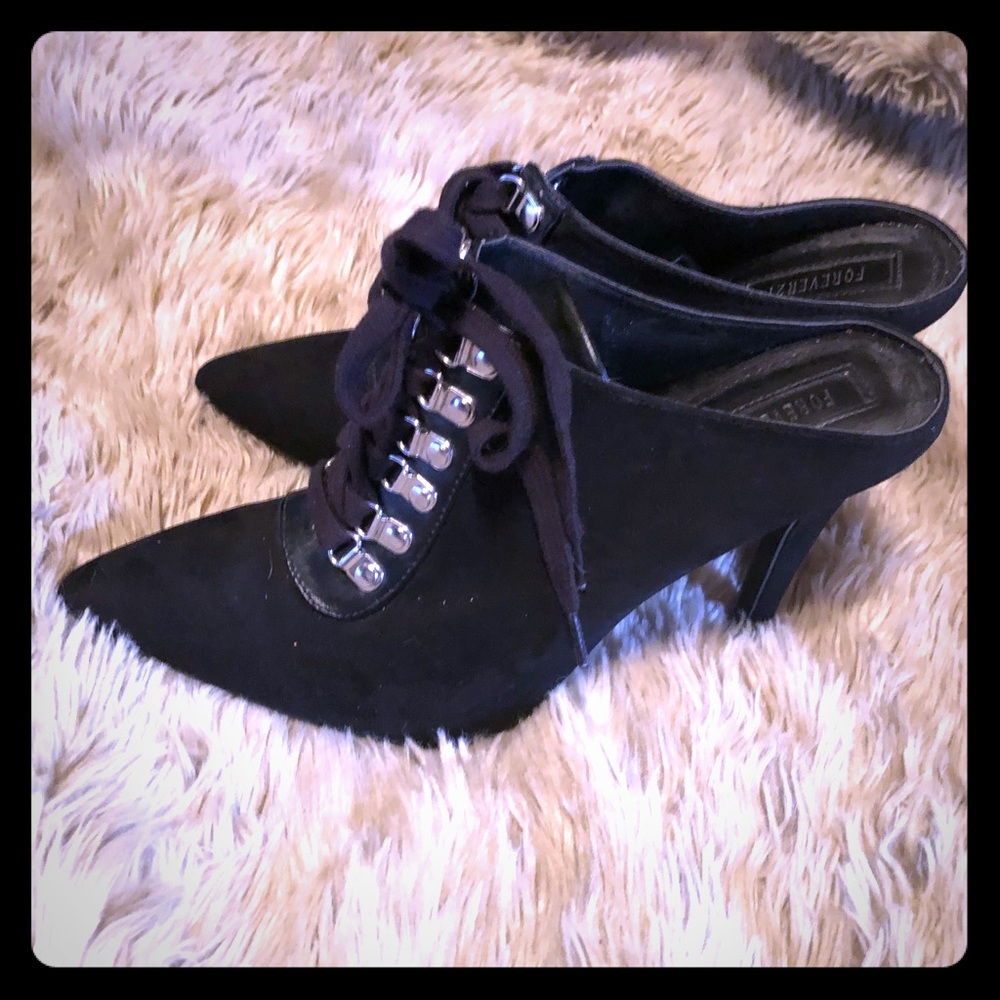 Forever 21 black mules